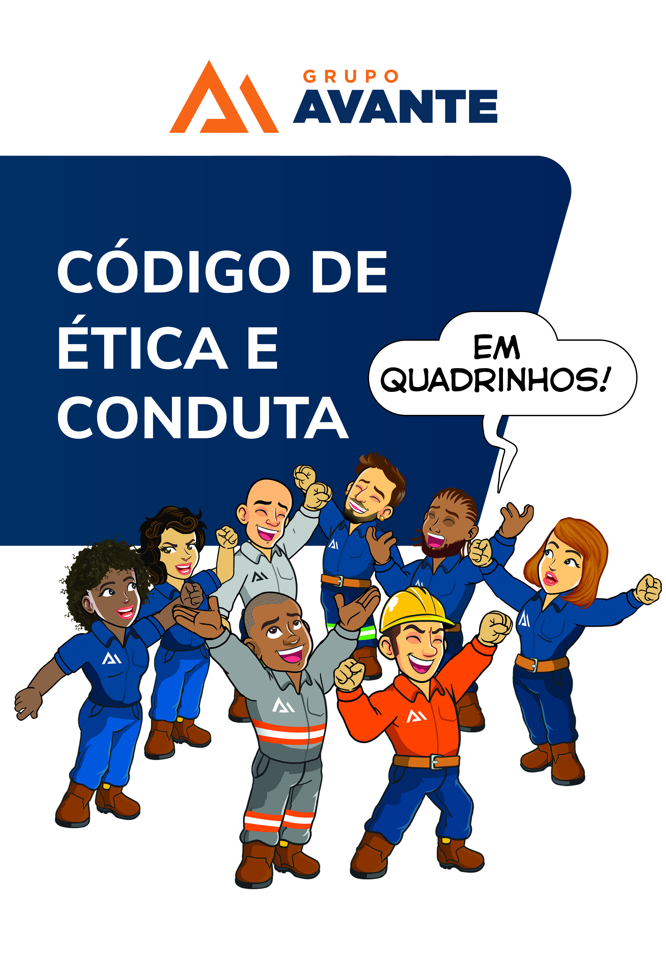 Capa de código de ética e conduta em quadrinhos produzido pela A2RC